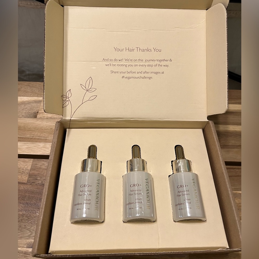 Vegamour GRO+ Advanced Hair Serum 3-pack
